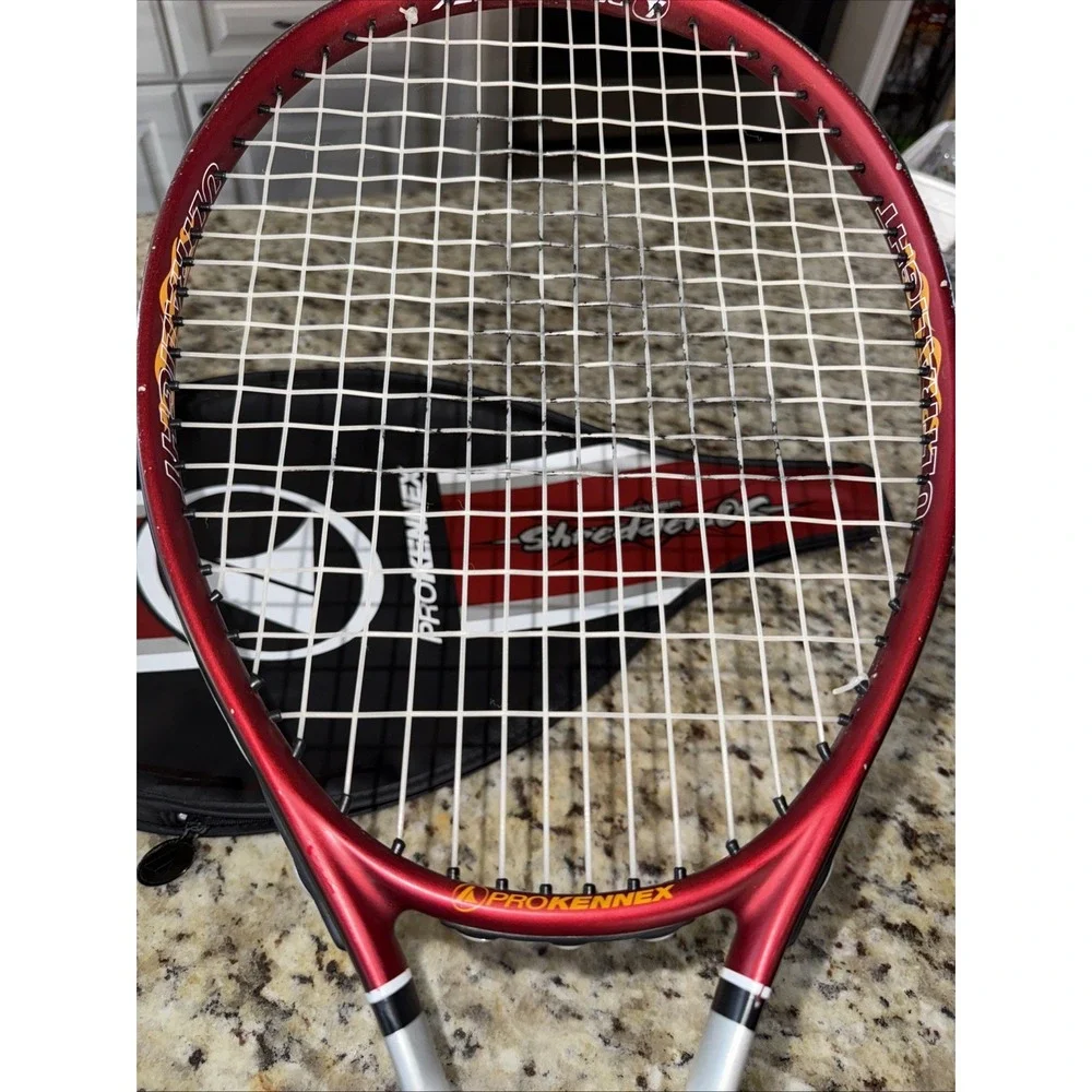 ProKennex power shredder OS ultralight graphite titanium‎ racket W/cover 5034